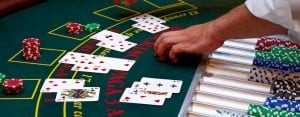 blackjack table