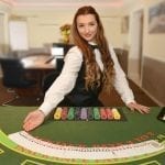 a casino girl dealer