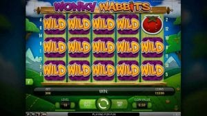 wonky wabbits slot game